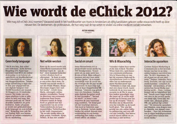 Metro - Echick interview 19-01-12 echick 2011