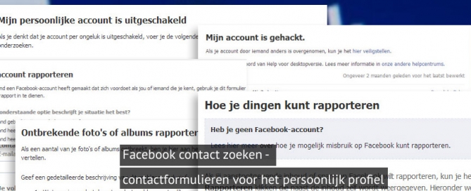 contact zoeken facebook