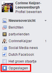Facebook opslaan facebook updates bewaren