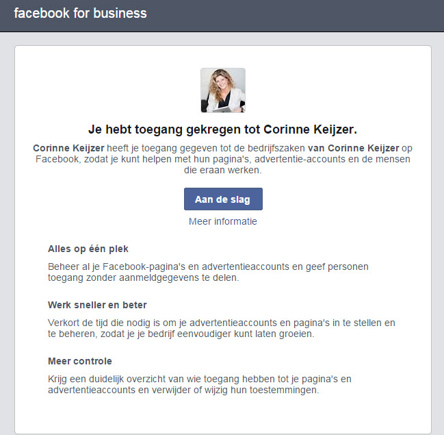 Facebook Bedrijfsmanager Facebook Businessmanager