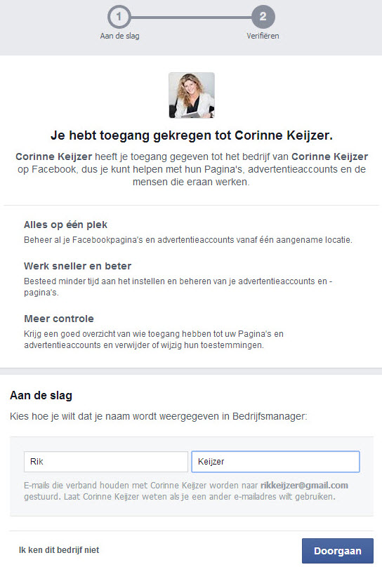 Facebook Bedrijfsmanager Facebook Businessmanager
