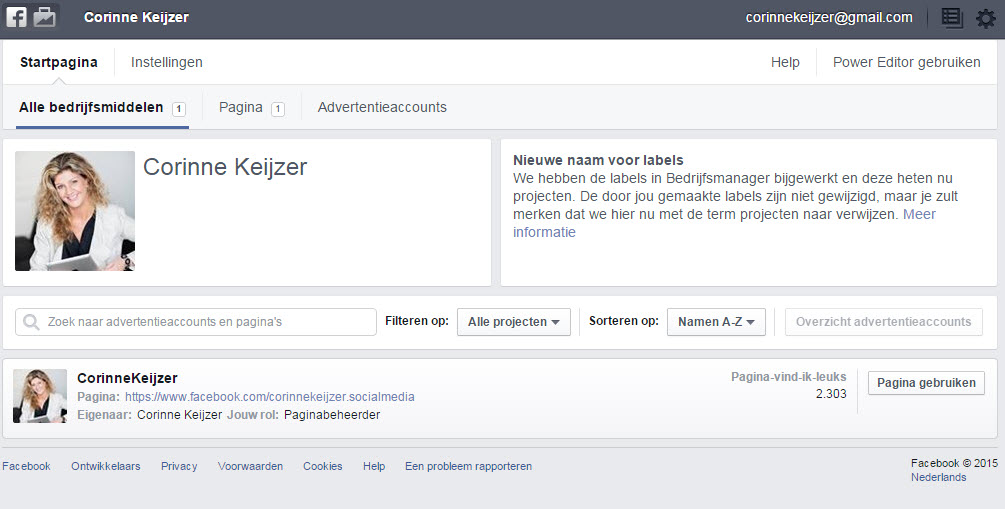 Facebook Bedrijfsmanager Facebook Businessmanager
