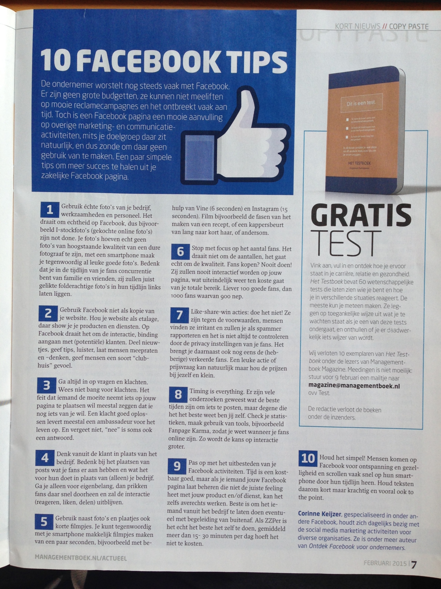 Facebook tips voor ondernemers Facebook voor zzp