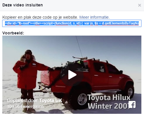 video insluiten Facebook Hoe embed ik een video van Facebook op mijn website