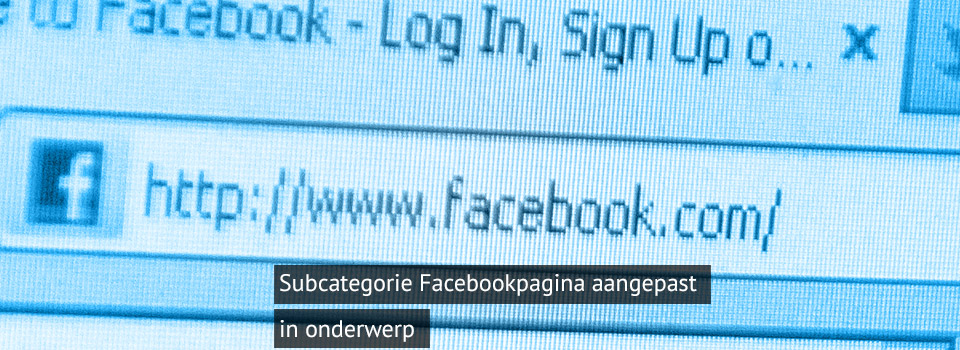 facebook subcategorie