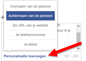 automatisch antwoord bij privéberichten afwezigheidsassistent Facebook