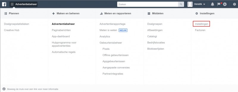Facebook advertentiebeheer opzetten Facebook advertentiebeheer opzetten - stap 03