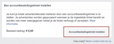 Facebook advertentiebeheer opzetten - stap 11 Facebook advertentiebeheer opzetten - stap 11