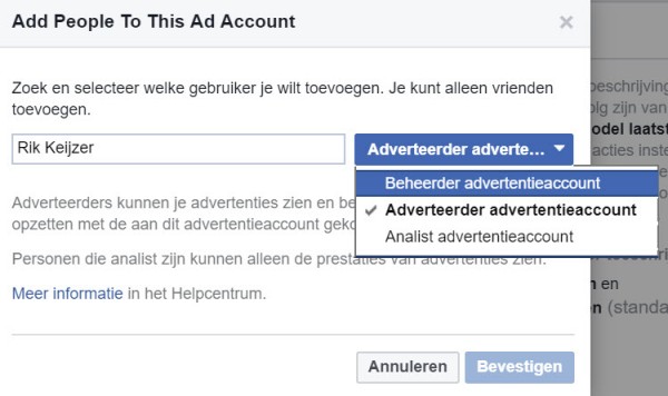 Facebook advertentiebeheer opzetten - stap 16
