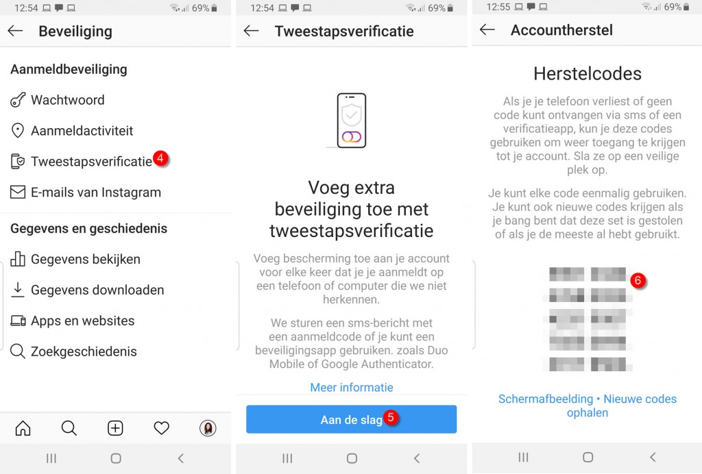beveiligen instagram