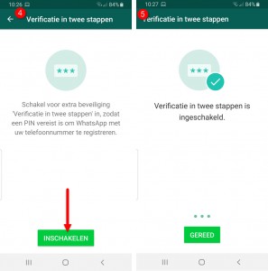 beveiligen whatsapp account