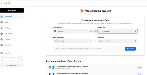 linkedin data koppelen