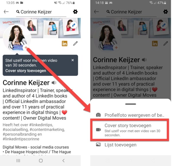 cover story profielfoto linkedin