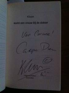 boek kluun signeren