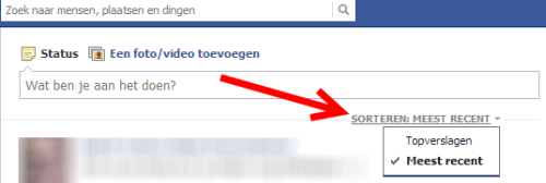 waar zijn de updates van facebook