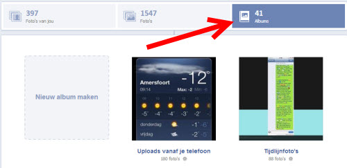 foto's afschermen facebook