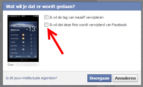 tags verwijderen facebook