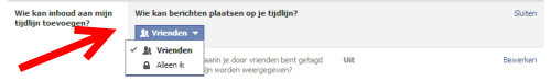 tags instellingen facebook