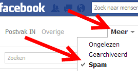 spamberichten facebook