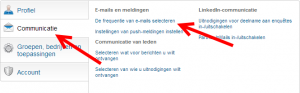 linkedin emails aanpassen