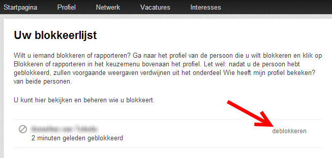 Hoe blokkeer ik iemand op linkedin