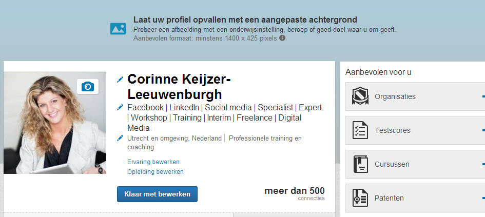 LinkedIn grote foto