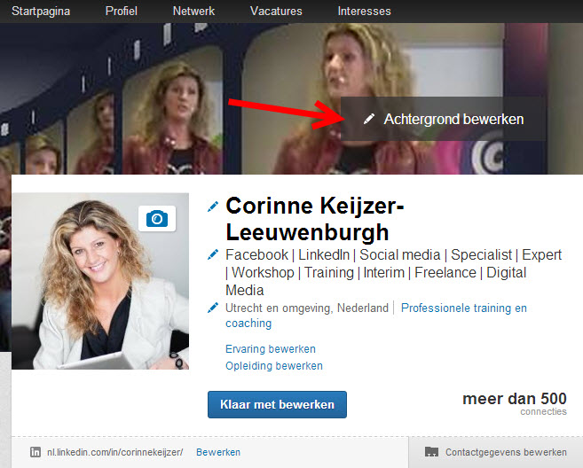 LinkedIn grote foto