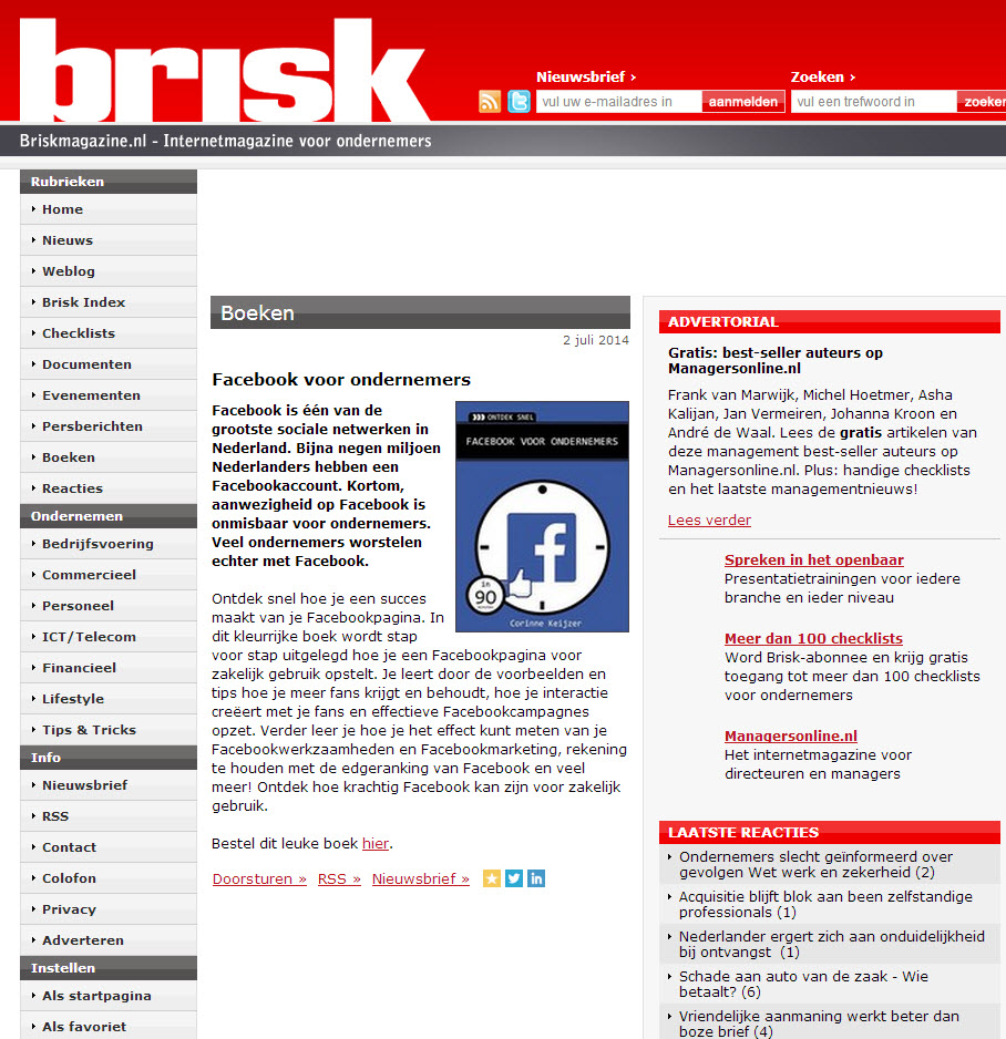 Facebook voor ondernemers