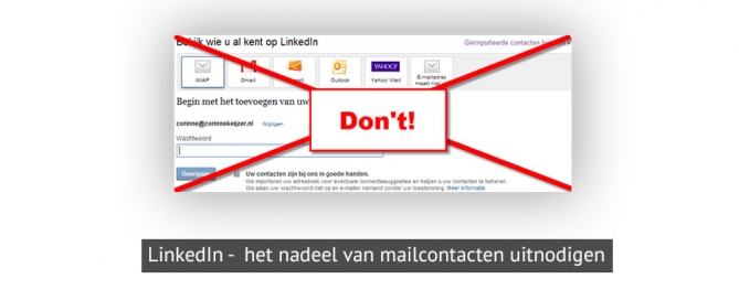 mailadressen importeren linkedin