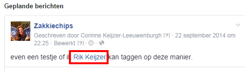 hoe kan ik iemand taggen op facebook 