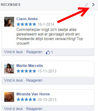 Facebook reviews