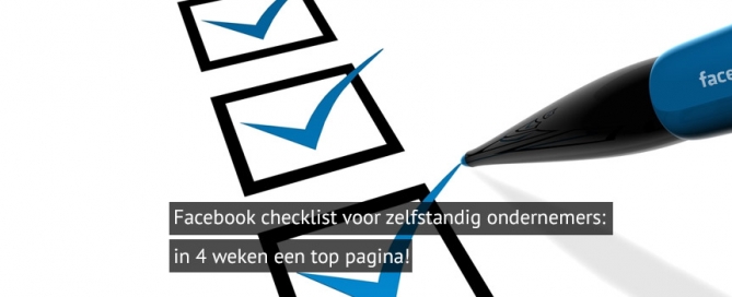 in 4 weken een top Facebook pagina
