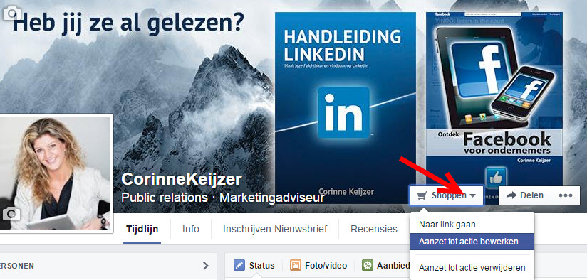 boek nu button facebook