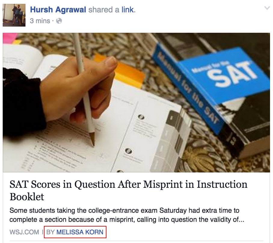 facebook blog credits