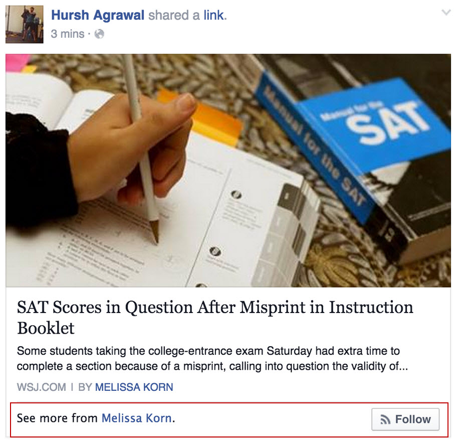 facebook blog credits