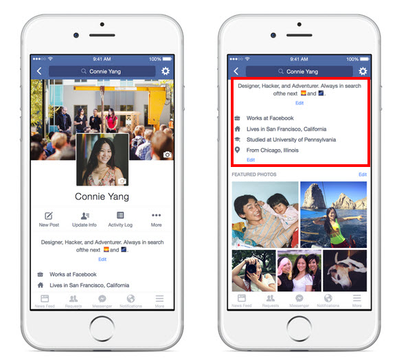 facebook aanpassingen mobiel