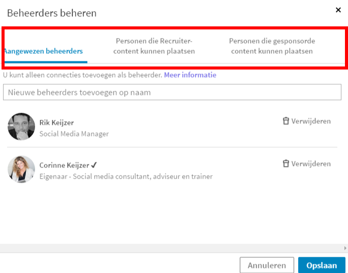 LinkedIn nieuwe layout bedrijfspagina