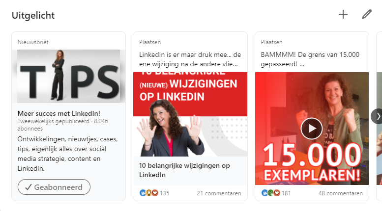 Uitgelicht linkedin