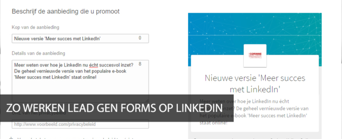 lead formulieren linkedin