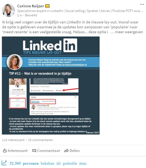 linkedin contentcreatie