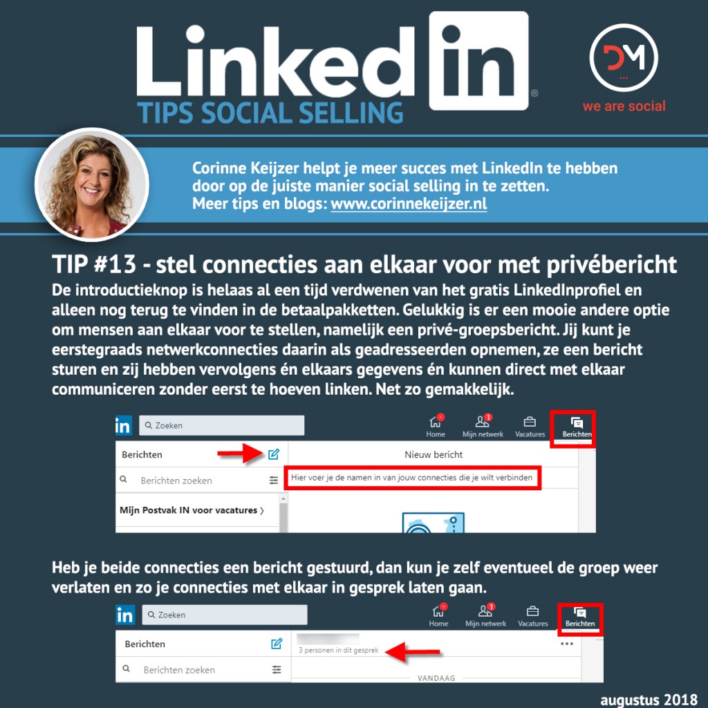 iemand voorstellen linkedin