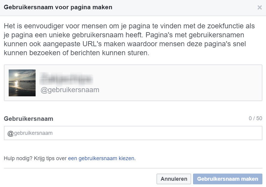 Hoe verander ik de URL van mijn Facebook bedrijfspagina