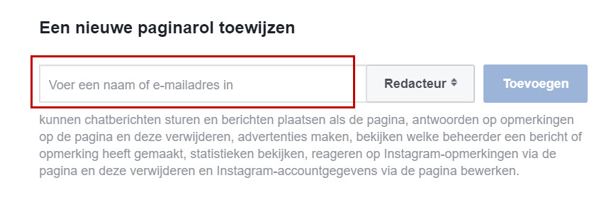 hoe maak je iemand beheerder van een facebook pagina