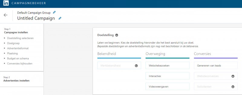 adverteren op LinkedIn