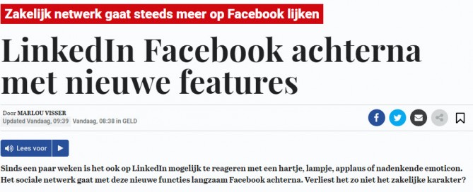 Interview Telegraaf Corinne Keijzer