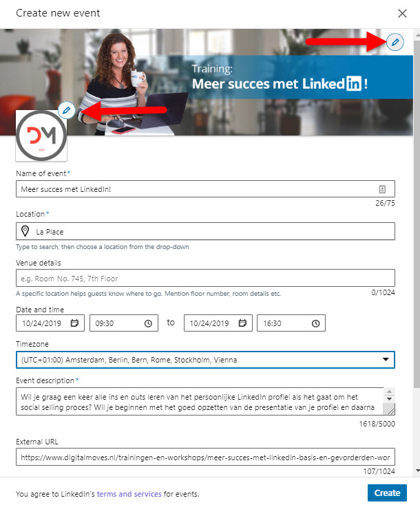 Hoe maak ik een event aan op LinkedIn - Corinne Keijzer