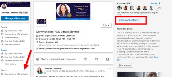 linkedin events LinkedIn evenementen