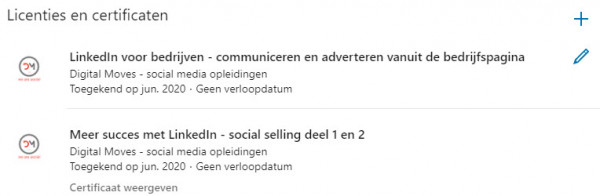logo toevoegen cursus linkedin