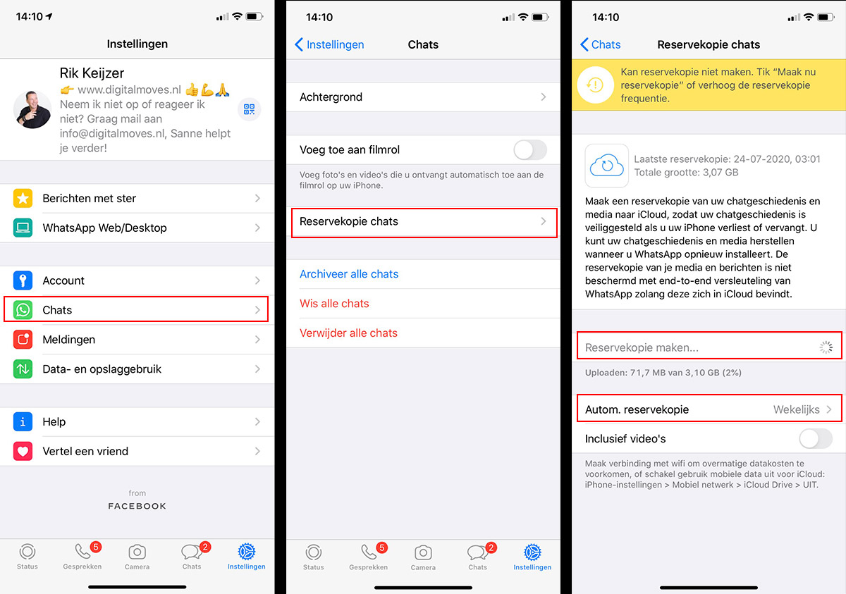 Hoe sla je een WhatsApp chat op en bewaar je deze