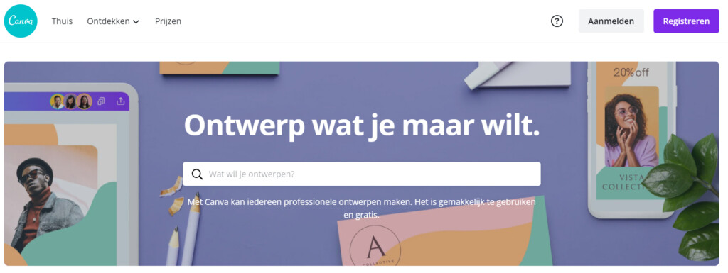 De beste betaalde websites voor stockfoto's: canva